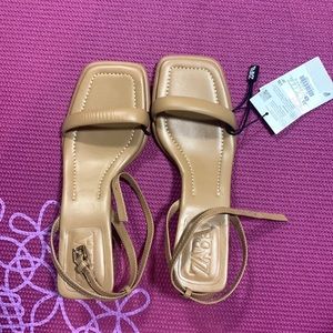 Zara nude sandals